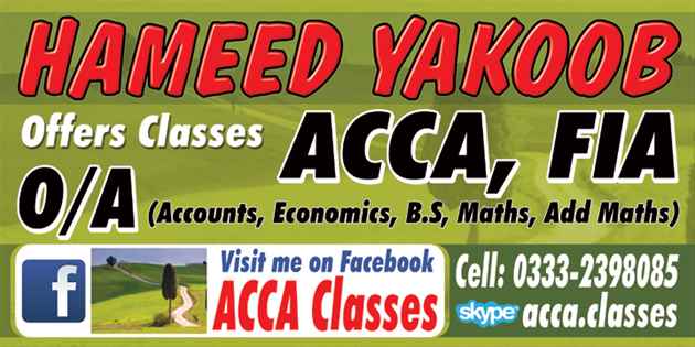 Accounting Lessons ONLINEWhatsApp923332398085 Skype acca.classes